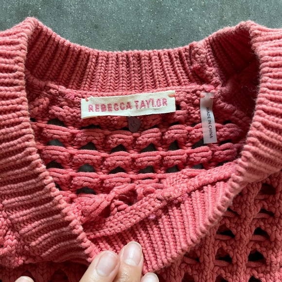 Rebecca Taylor a hunky Open Knit Sweater - Picture 5 of 7